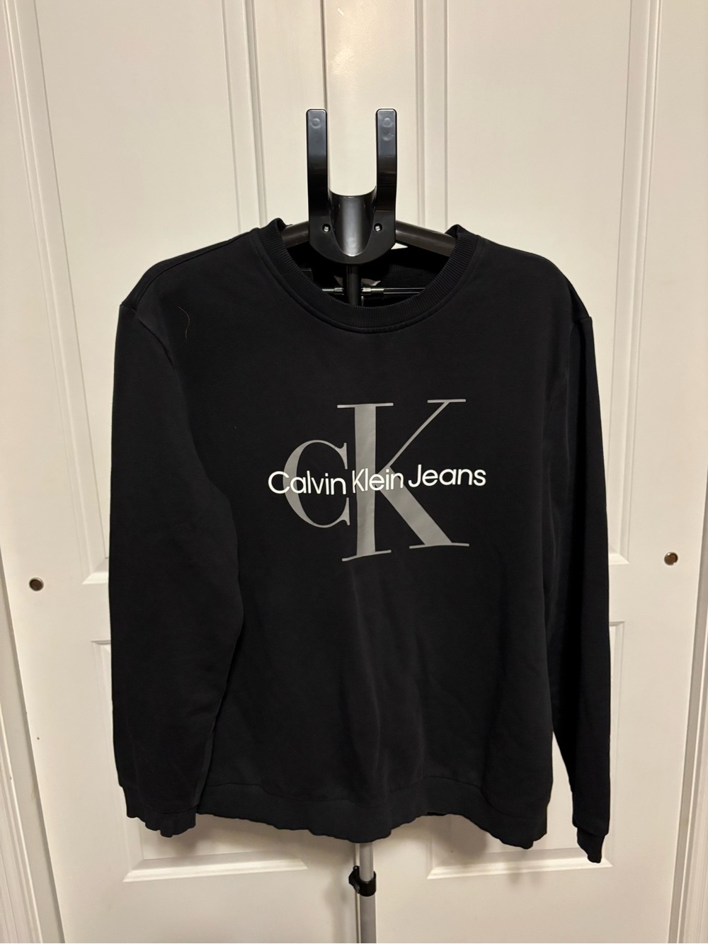 Calvin Klein Black Logo Crewneck Sweater